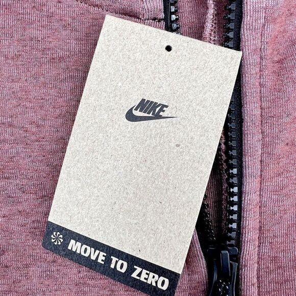 Nike Tech Fleece Full-Zip Hoodie Stardust DR9150-670 Redstone Mens Size XS - Picture 7 of 8